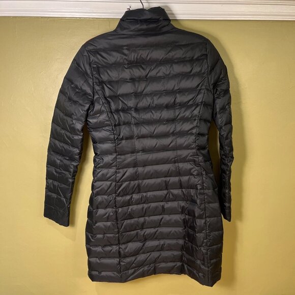 Outdoor Survival Canada Goose Down Black Parka Jacket Women's Small S - Picture 16 of 16